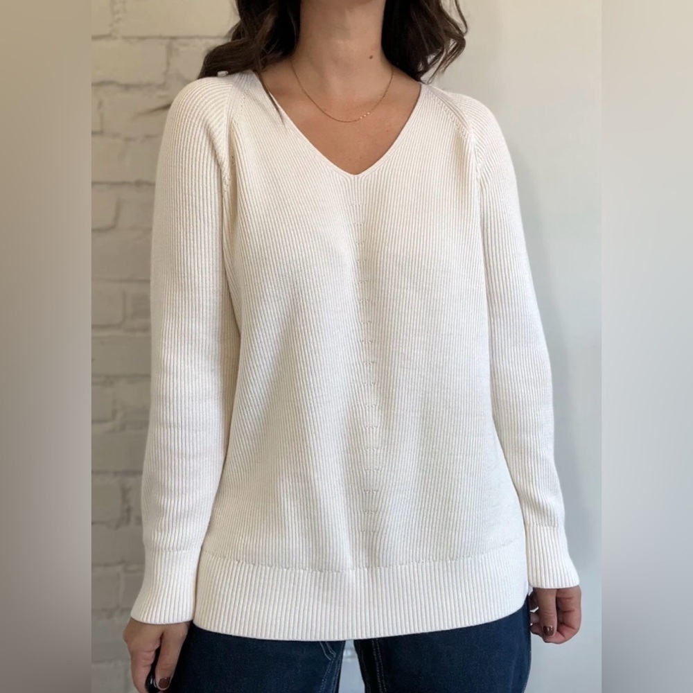 Athleta Hanover V Neck Sweater